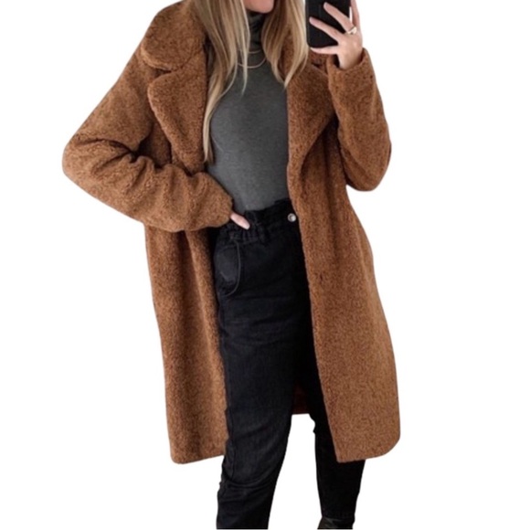 Rachel Zoe Brown Teddy Coat - Picture 2 of 5